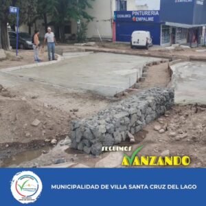 Avanzan las obras en la zona baja de la Avenida Argentina…