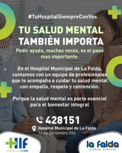 Tu salud mental también importa…