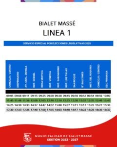 HORARIO DOMINGO 26 – SERVICIO DE TRANSPORTE URBANO…