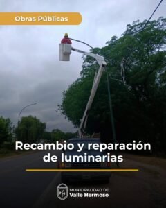 Trabajos diarios del personal de Obras Públicas. Se continúa con las tareas de mejora y mantenimiento de calles….