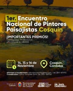 Encuentro de Pintores y Paisajistas Cosquín 2025…