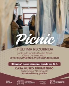 PICNIC Y CIERRE DE LA MUESTRA LEVES MOVIMIENTOS ENTRE GRANDES MASAS…