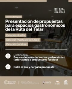 Si sos emprendedor gastronómico, esta es tu oportunidad…