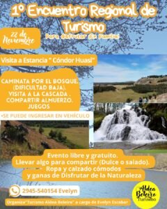 1° ENCUENTRO REGIONAL DE TURISMO. Para compartir en Familia….