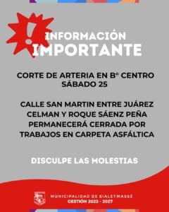 Información Importante – B° Centro…