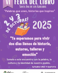Veni a la VI Feria del Libro de Santa Ana de los Guácaras