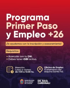 ¿Tenés dudas sobre el Programa Primer Paso o Empleo +26? ¡Te ayudamos!…