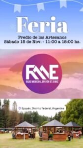 Compartimos la nota realizada por @radio_municipal_de_epuyen_87.9 a Magali Quilodran y Marisa Zúñiga, con respecto a la Feria a realizarse …