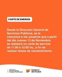 Corte de Energía Programado….