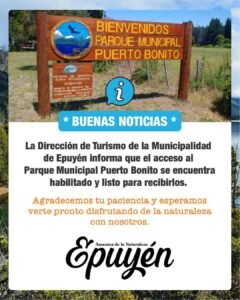 Apertura Puerto Bonito….