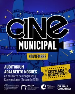¡Nueva cartelera de nuestro Cine Municipal de Cosquín!…