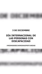 Día Internacional de las Personas con Discapacidad….