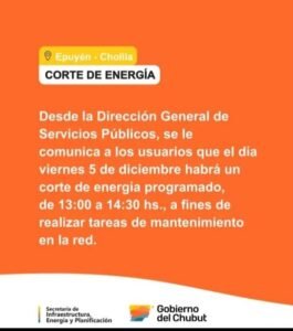 CORTE PROGRAMADO DE ENERGÍA…
