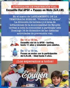 Escuelita Vial APSV y Paseos en Moto (G.R.I.M)…