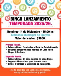 BINGO LANZAMIENTO TEMPORADA 2025/26….
