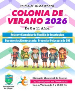 Colonia de Vacaciones 2026….