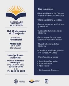 Lanzamos la Cátedra de Identidad Dolorense…
