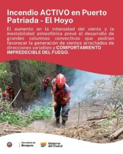 INCENDIO ACTIVO en Puerto Patriada…