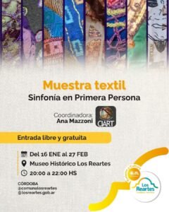 Muestra Textil: Sinfonía en Primera Persona…