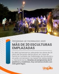 MÁS DE 20 ESCULTURAS EMPLAZADAS…