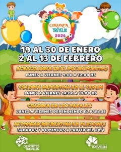 Trevelin abre las inscripciones para la Colonia de Vacaciones 2026…