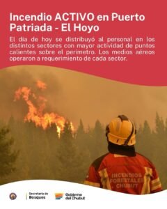 INCENDIO ACTIVO en Puerto Patriada…