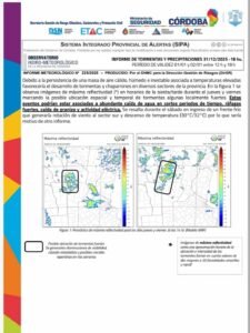 Aviso por tormentas y precipitaciones…