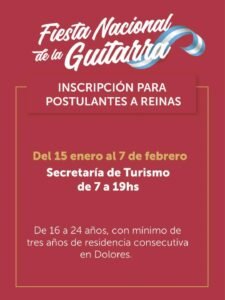 ABIERTA LA INSCRIPCIÓN PARA POSTULANTES A REINAS…