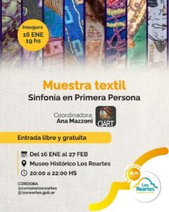 Muestra Textil: Sinfonía en Primera Persona…