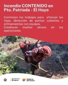 INCENDIO CONTENIDO 85% EN PUERTO PATRIADA….