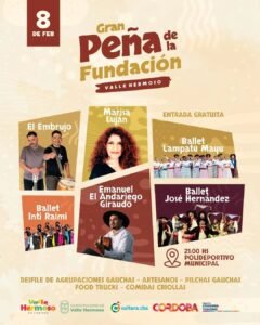 Gran Peña de la Fundación de Valle Hermoso…