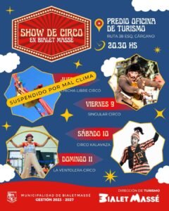 ¡El circo vuelve a brillar en Bialet Massé!…