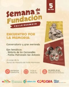 La Junta de Historia de Valle Hermoso invita al Encuentro por la Memoria de Valle Hermoso…