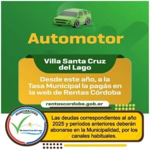 A partir del año 2026, el pago del Impuesto Automotor se realizará exclusivamente a través del sitio web de Rentas Córdoba. Las deudas corre…
