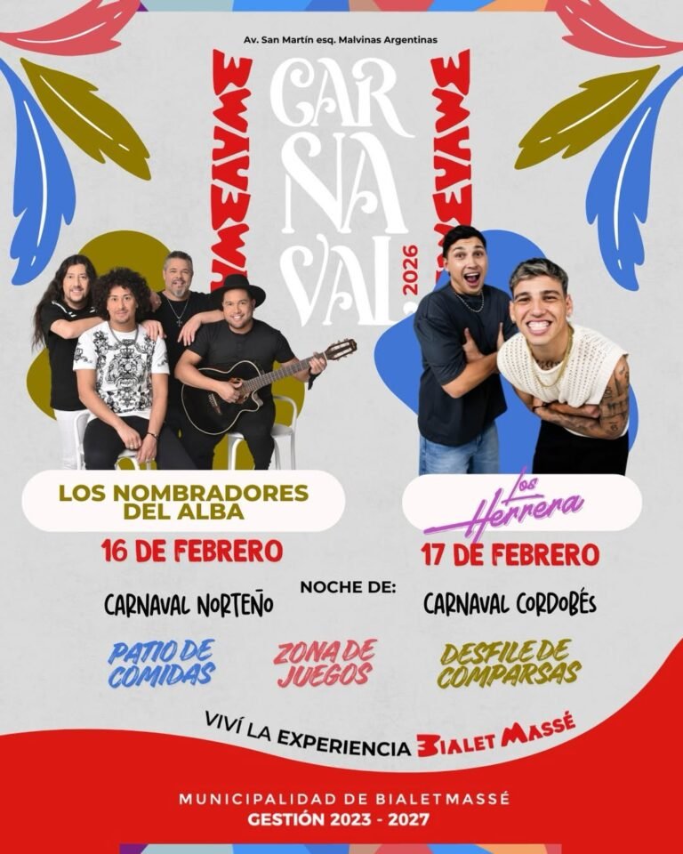 Febrero es Carnaval en Bialet Massé….