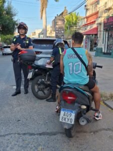 13 motos secuestradas por falta de casco…