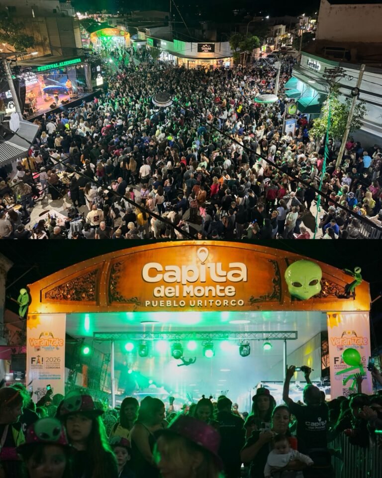 La primera noche del Festival Alienígena 2026 en Capilla del Monte superó las expectativas con una multitudinaria concurrencia qué bailó to…