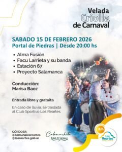 VELADA CRIOLLA DE CARNAVAL…