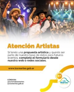 Atención artistas…