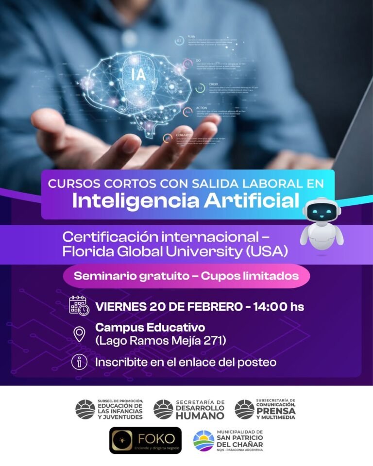 Seminario de Carreras Cortas con salida laboral con Inteligencia Artificial…