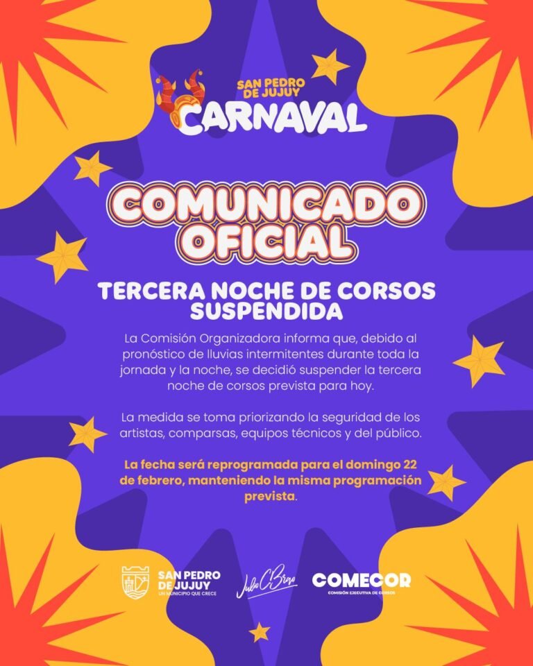 TERCERA NOCHE DE CORSOS SUSPENDIDA…