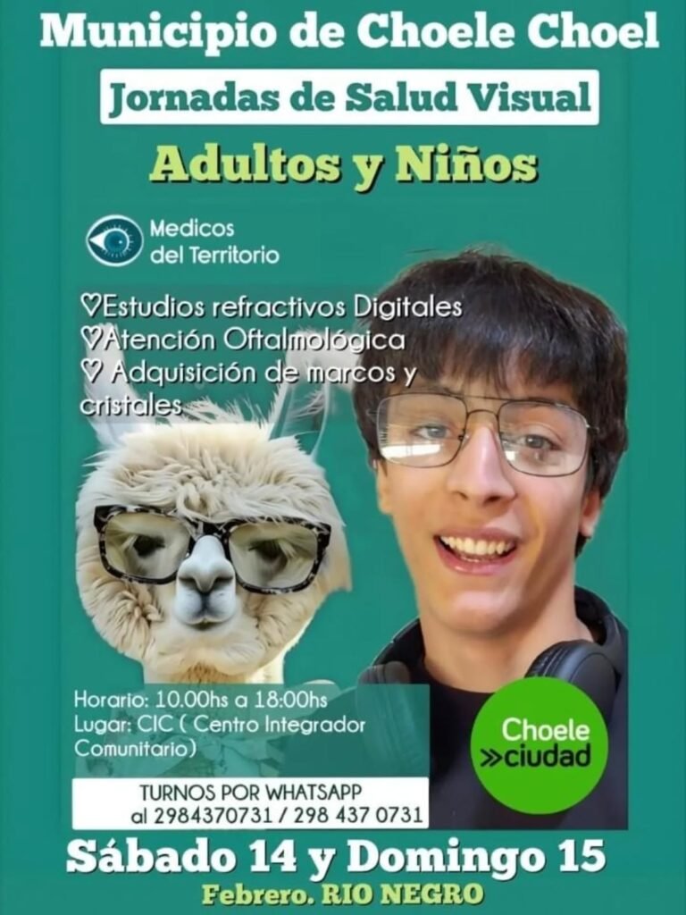 Cuidar la salud visual también es cuidarnos entre todos. Atención gratuita….