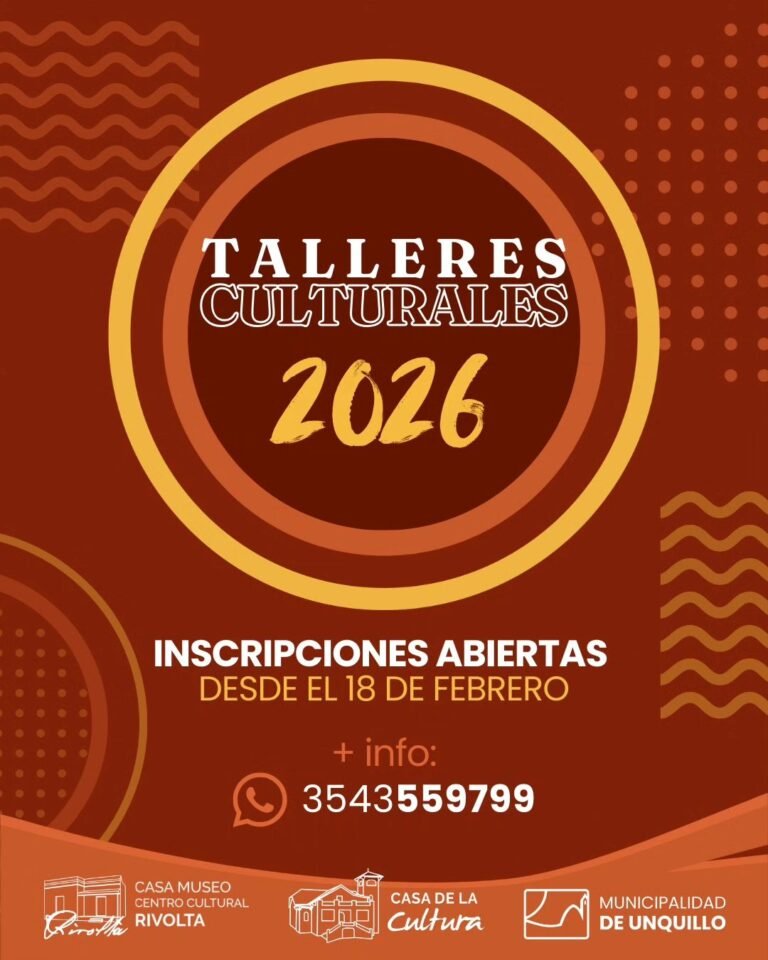 TALLERES CULTURALES 2026…
