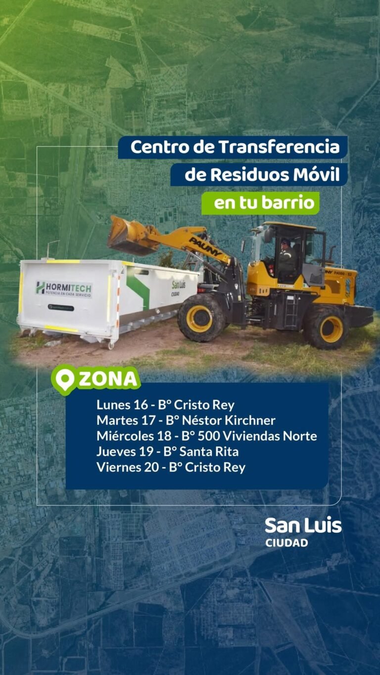 Centro de Transferencia de Residuos Móvil en tu barrio: una iniciativa innovadora que permite optimizar tiempos y agilizar la recolección, …