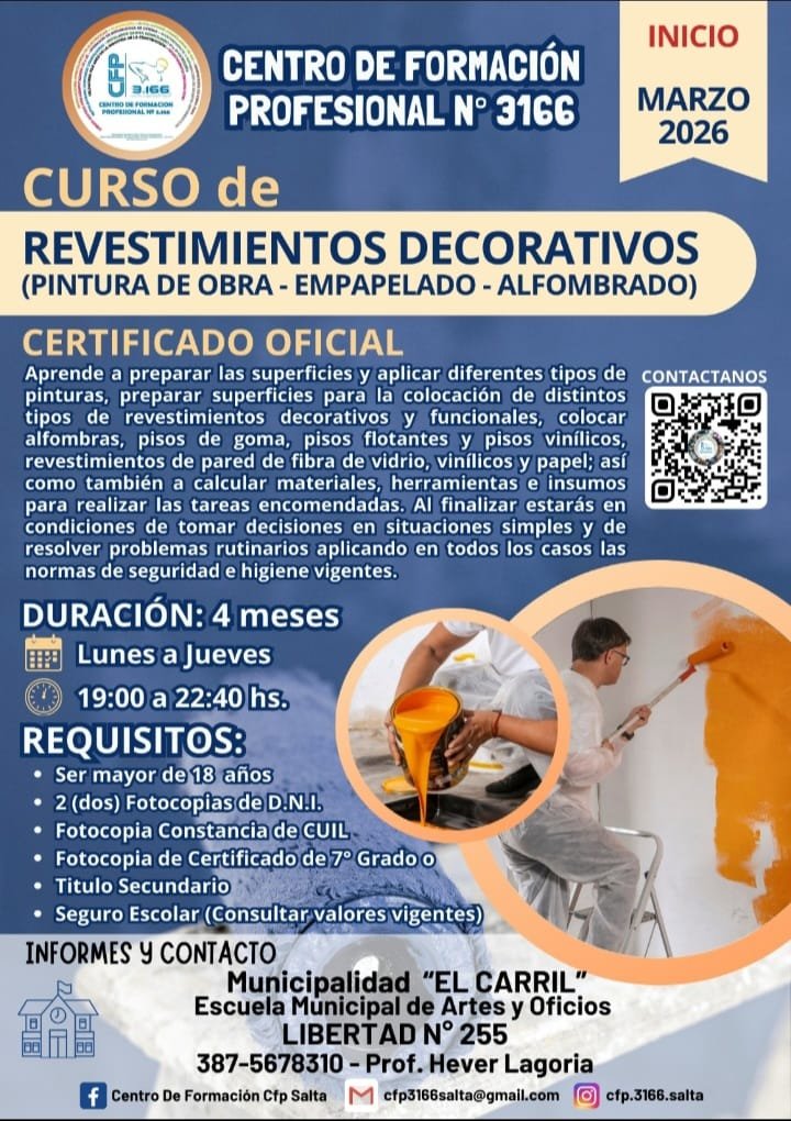 Curso de Revestimientos Decorativos…