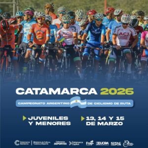 Catamarca será sede del Campeonato Argentino de Ciclismo de Ruta, reuniendo a jóvenes talentos y promesas del ciclismo de todo el país….