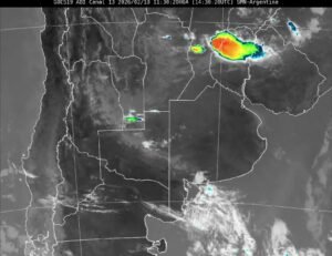 18 FEB | Se desarrollan tormentas de variada intensidad en el sur del Litoral, sur de San Luis y Córdoba y noroeste de La Pampa…