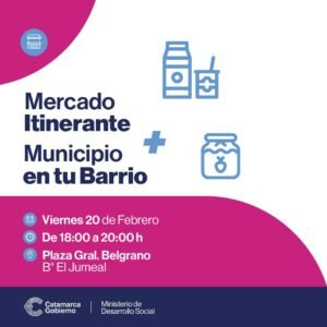 Mercado Itinerante y Municipio en tu Barrio tienen un nuevo destino…