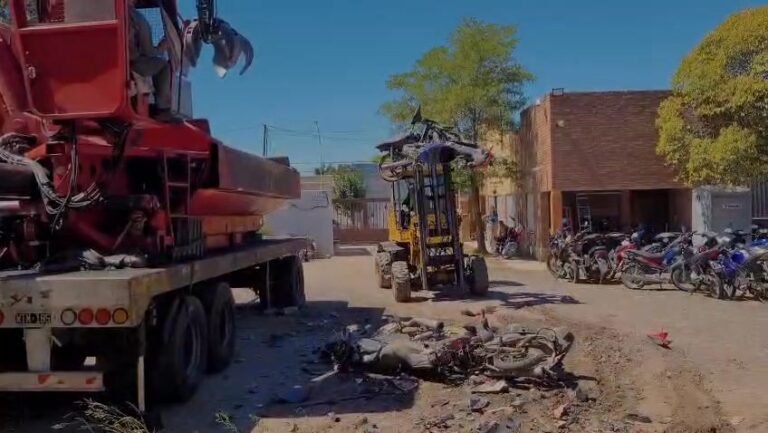 Operativo de compactación de vehículos…