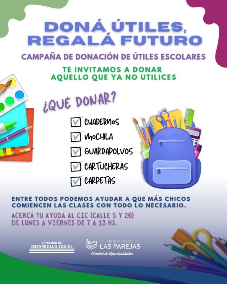 Comienzan las clases en Las Parejas….